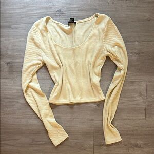 Butter Yellow Long Sleeve Top